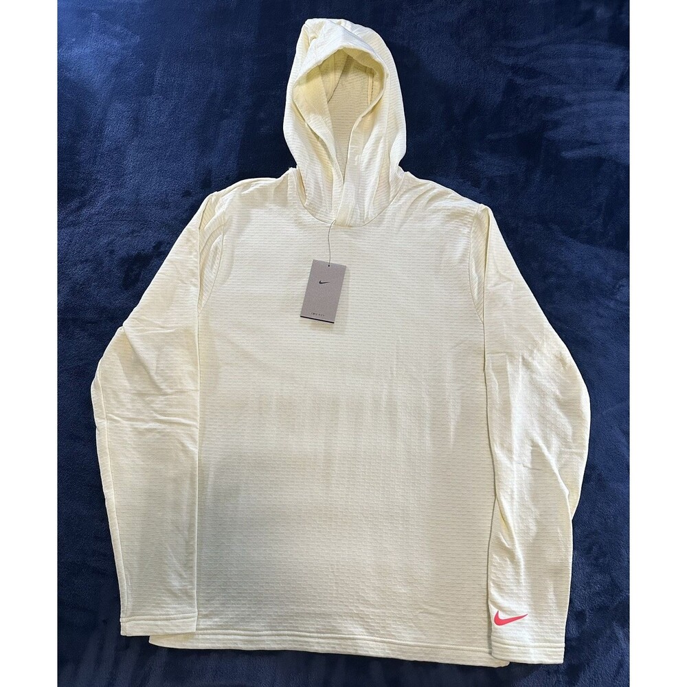 Nike Tour Dri-Fit Golf Lightweight Hoodie Yellow Men's Small HM5820-114